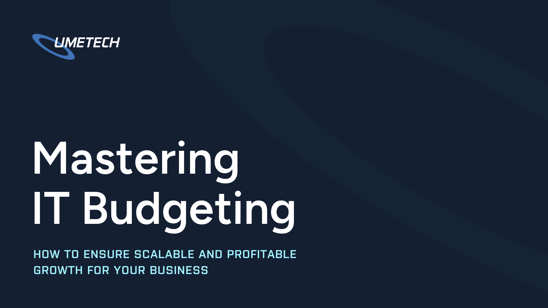 Mastering IT Budgeting