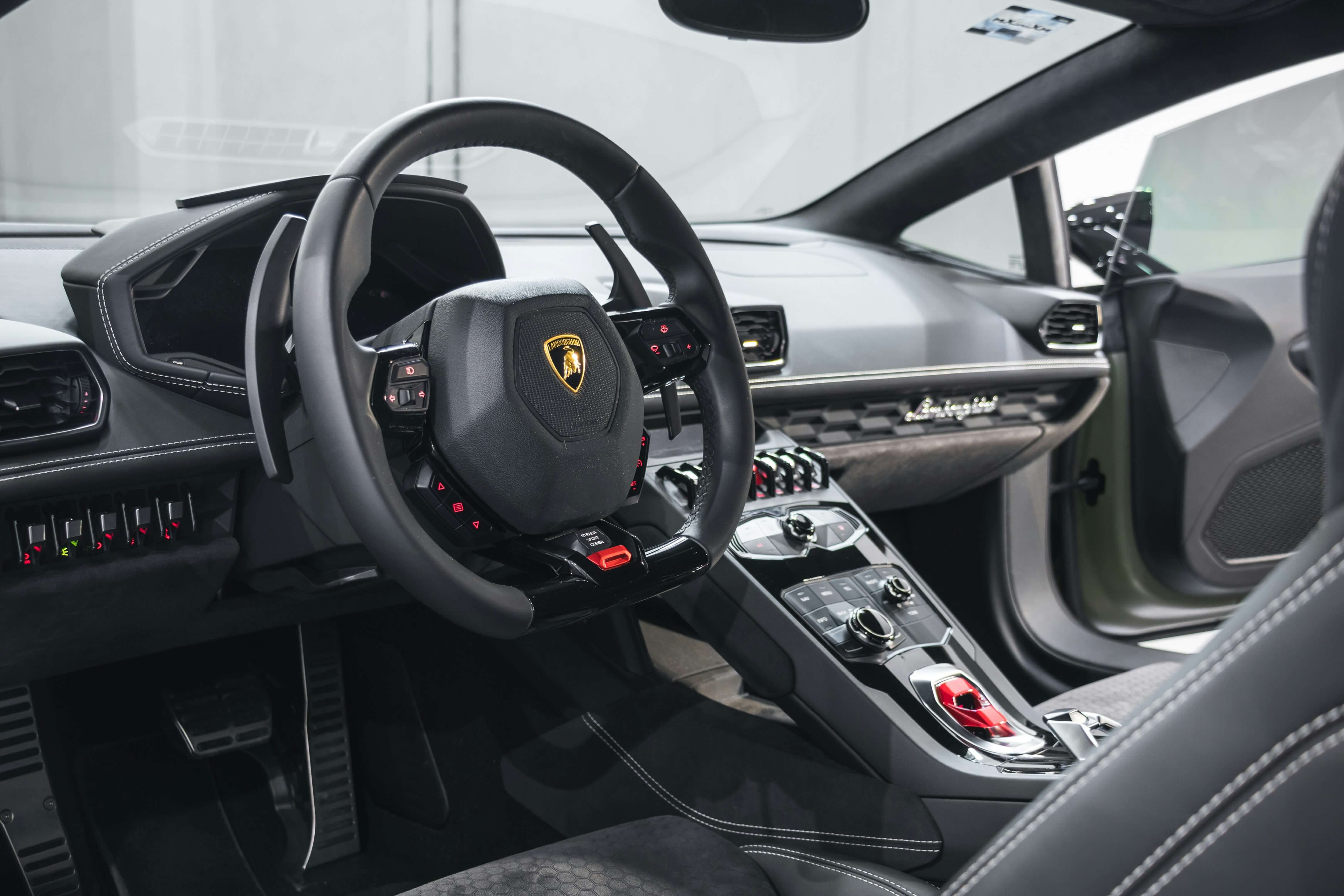 Vehicle interior after professional detailing and ceramic coating prep