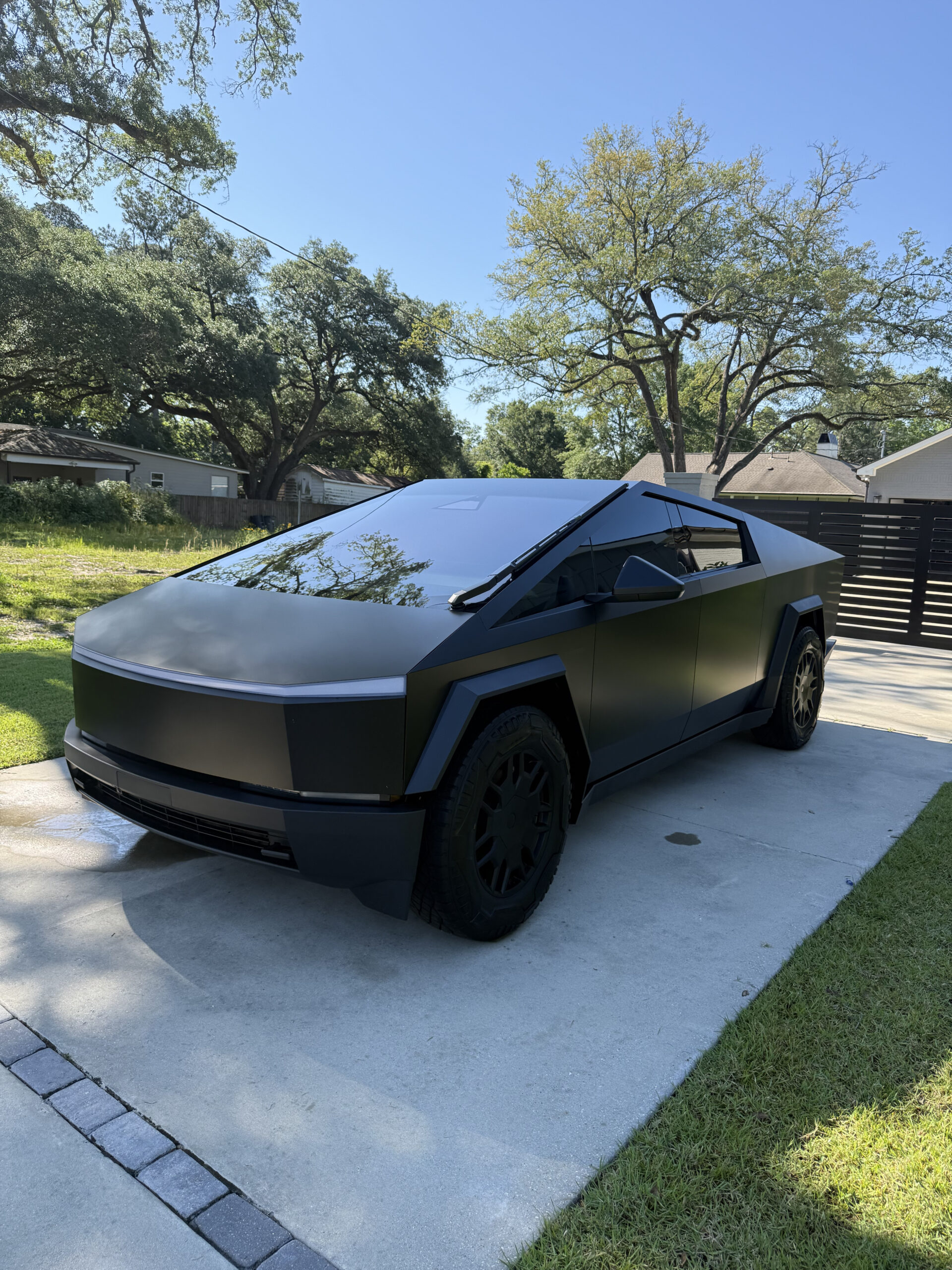 Tesla Cybertruck mobile detail in Baton Rouge, LA by Immaculate Detailing of BR.