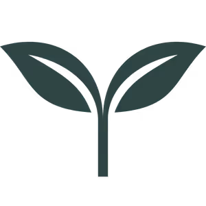 Icon of a small plant sprout with two leaves.