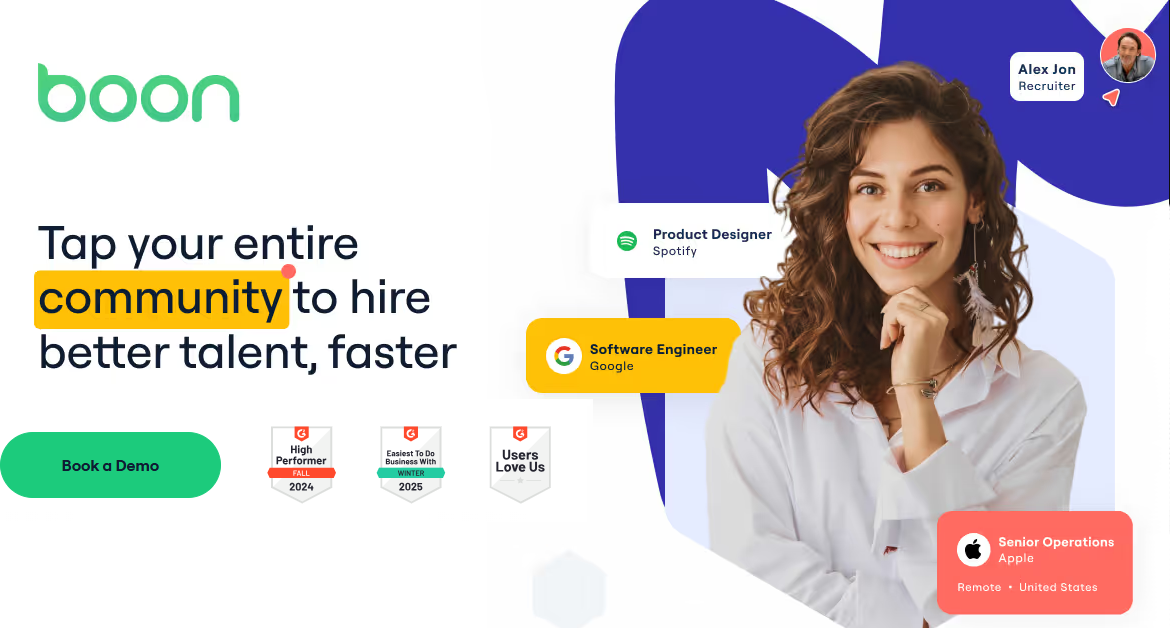 Boon agile referral hiring platform