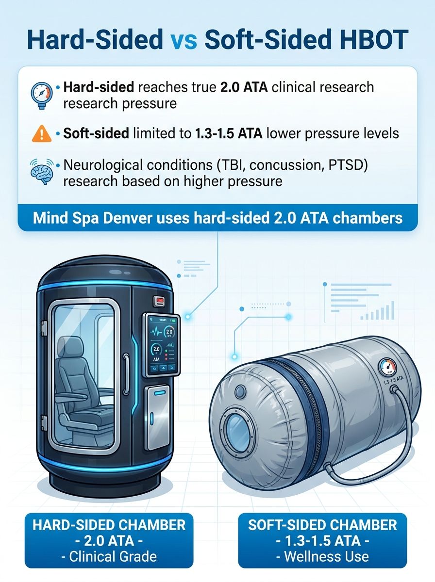 Hard sided 2.0 ATA HBOT VS. Soft Sided chambers 