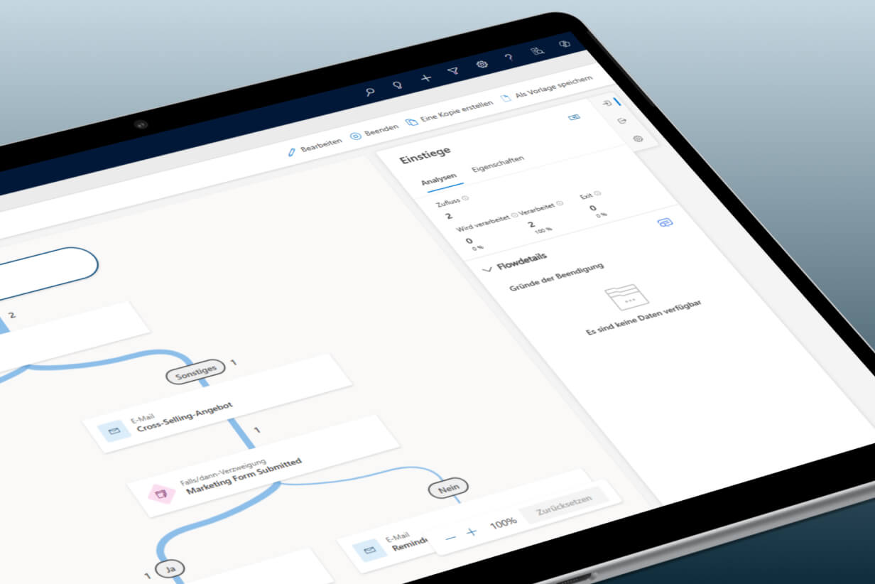 Tool Screenshot im Tablet Mockup
