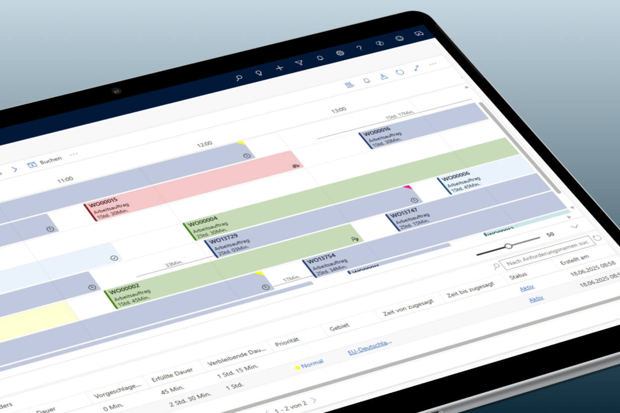 Tool Screenshot in einem Tablet Mockup
