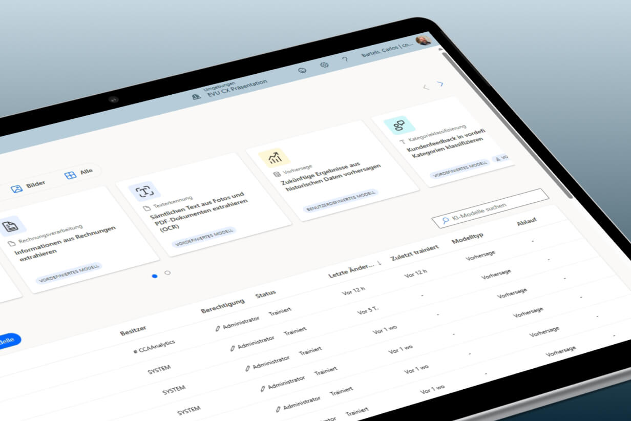 Tool Screenshot in einem Tablet Mockup