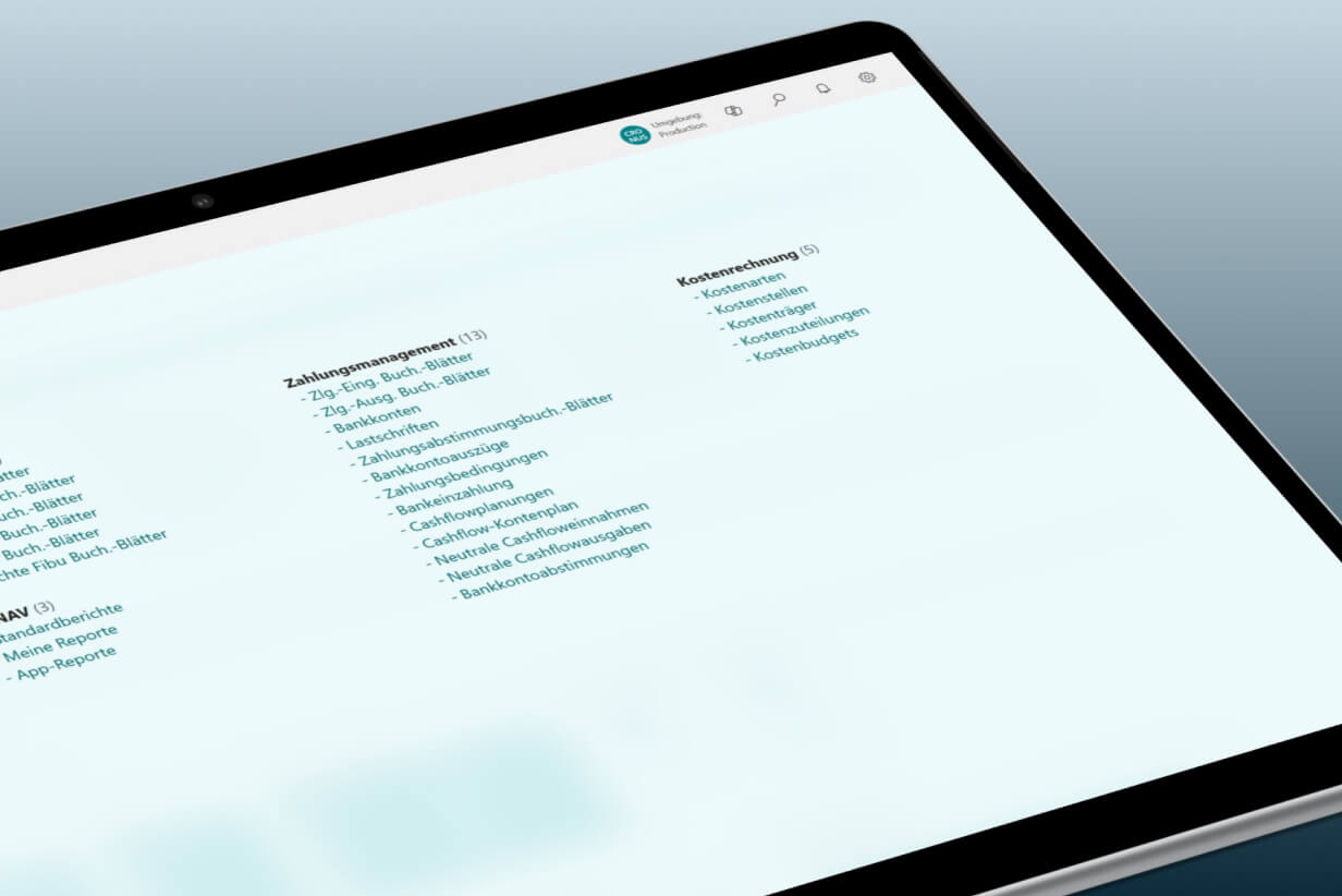 Sage HR Screenshot in Tablet Mockup