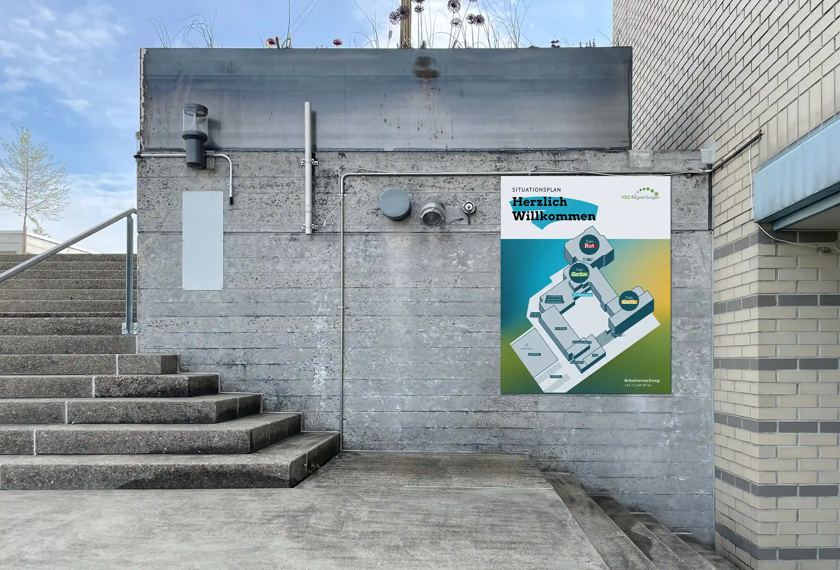 1 - Situationsplan an Aussenwand