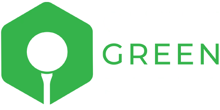 On the green rooms white logo
