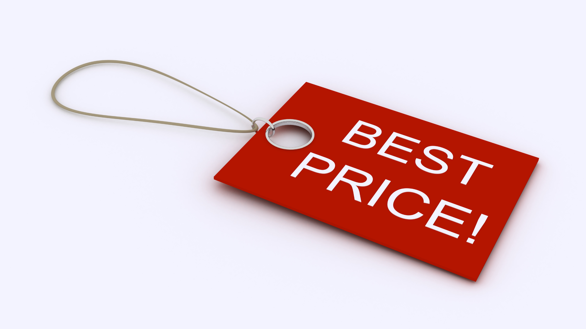 Étiquette « Best Price » symbolisant l'optimisation des coûts.