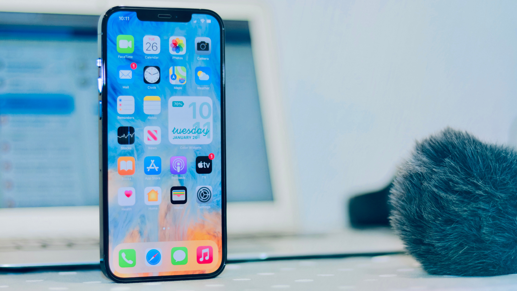 Smartphone professionnel utilisé en entreprise.