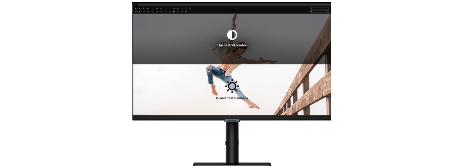 Moniteur ultra-large Samsung ViewFinity S9 pour les usages professionnels et créatifs.