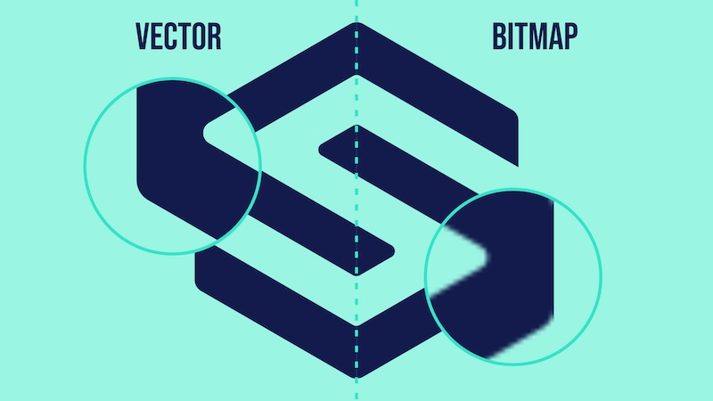 Vector vs bitmap example