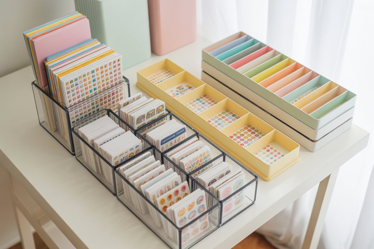 organising and storing the sticker collection