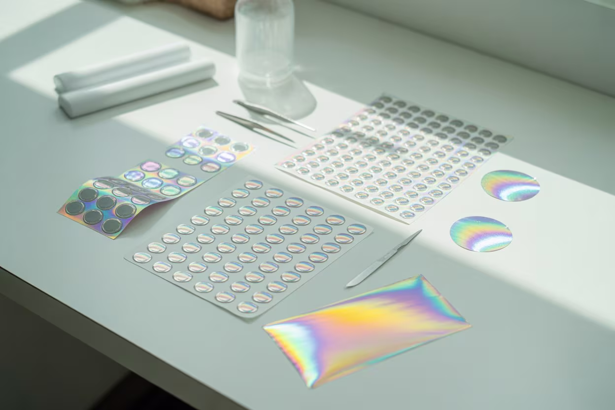 Making holographic stickers at home