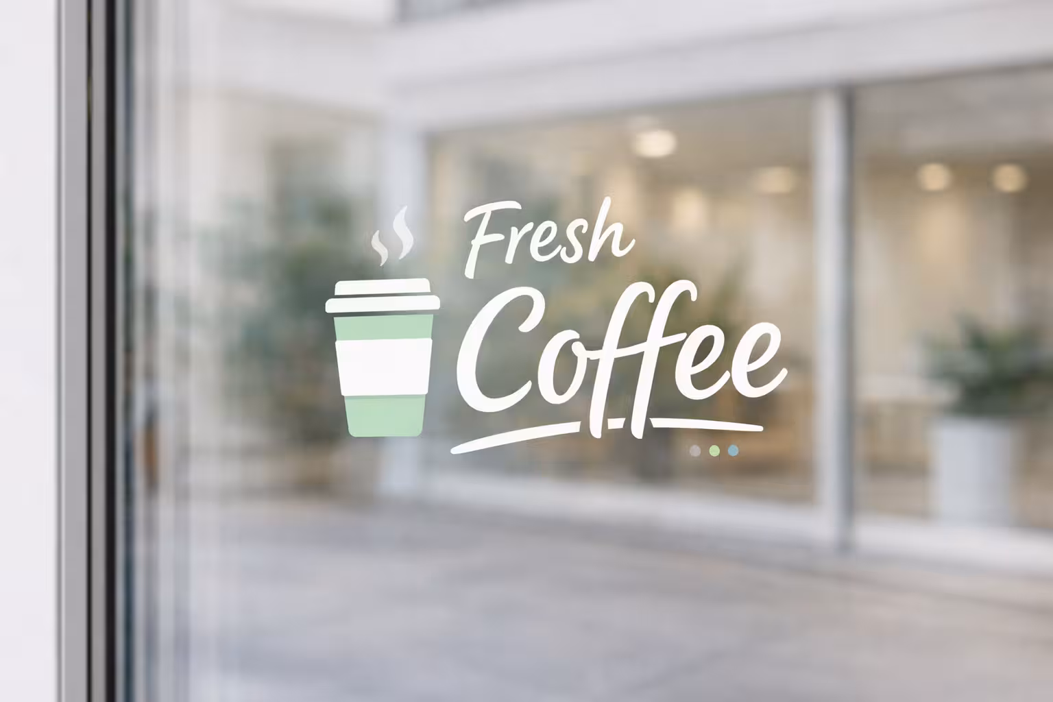 Custom window decal installed correctly 