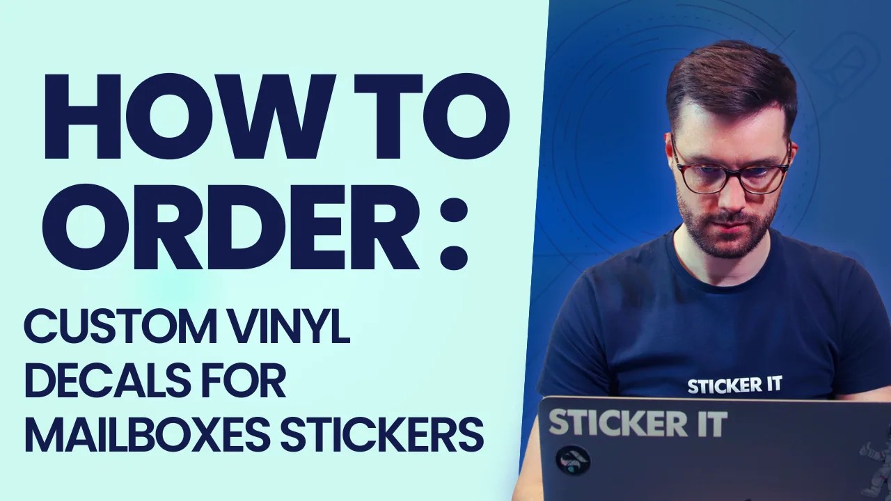 Custom vinyl decals for mailboxes and house numbers