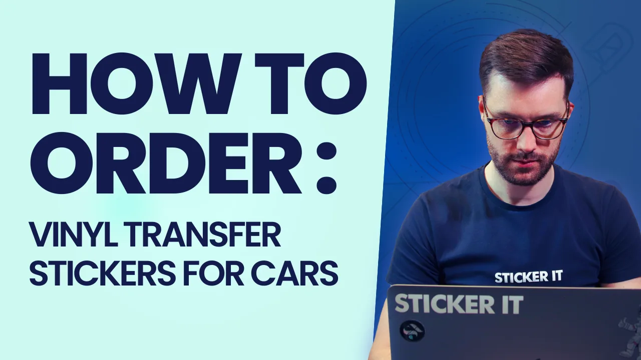 Autocollants transfert en vinyle pour voiture, sans fond
