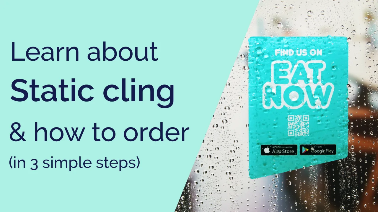 Custom static clings, reusable and adhesive-free