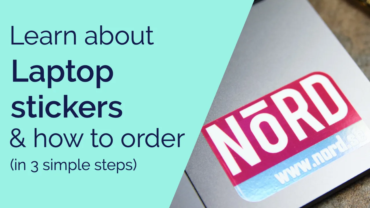 Custom laptop stickers, residue-free and durable