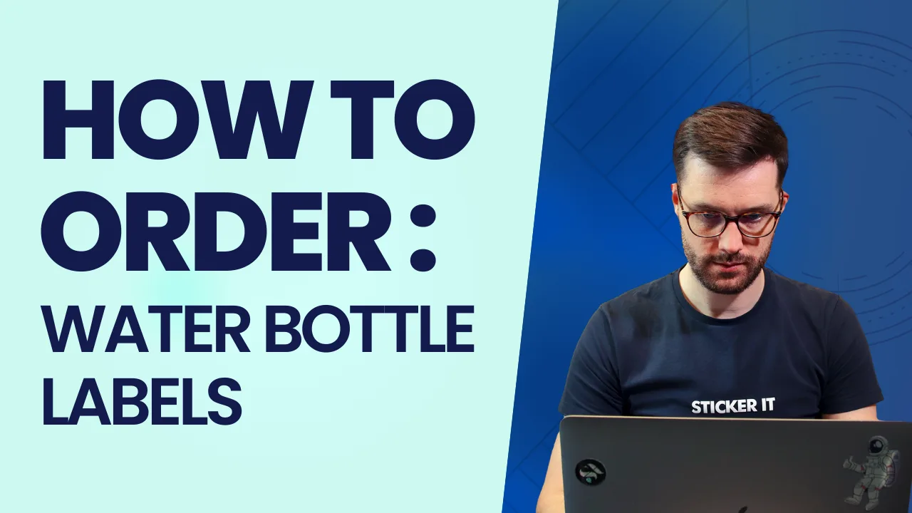 Custom waterproof water bottle labels