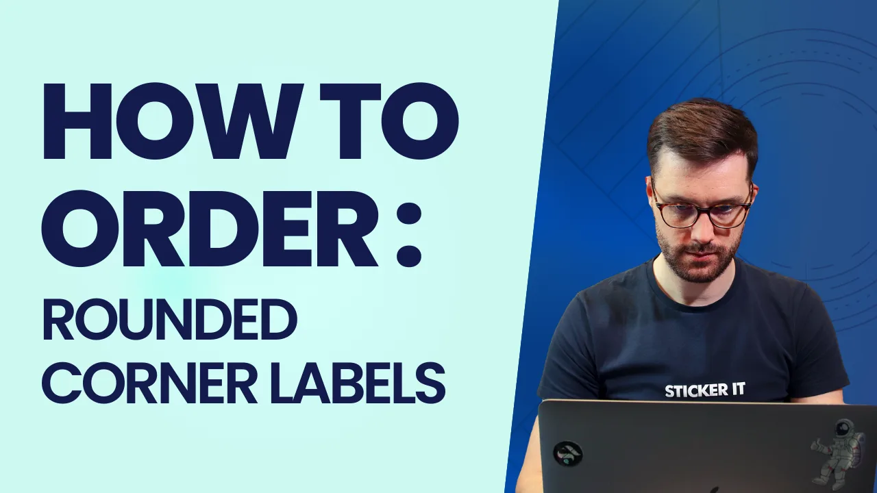 Custom rounded corner labels, waterproof