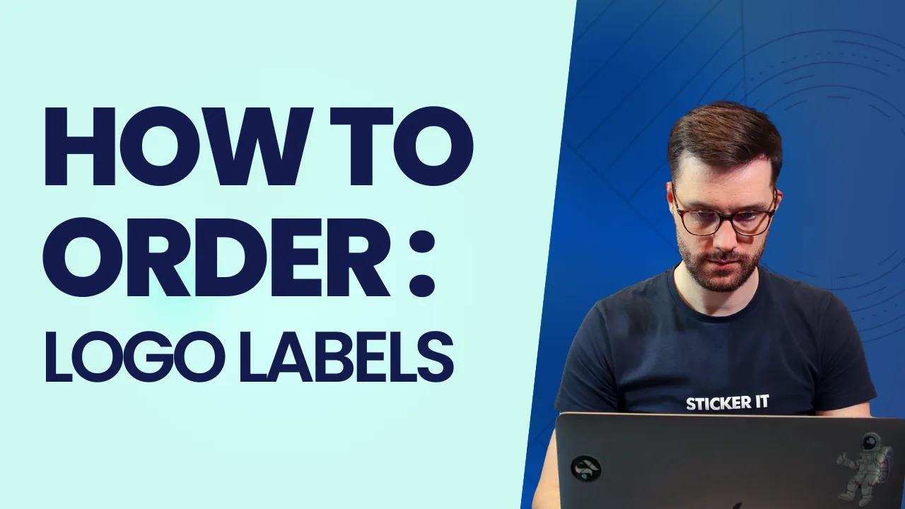 Custom logo labels for branding and packaging