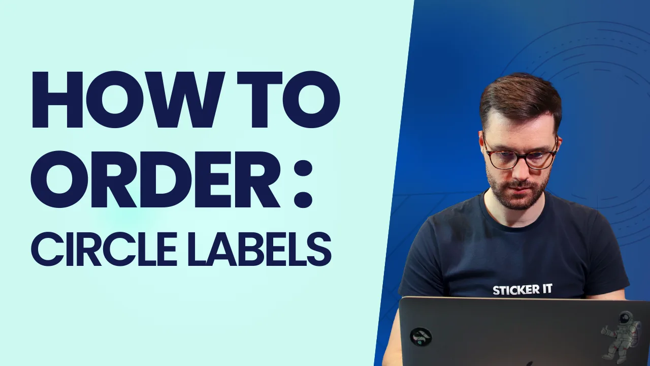 Custom circle labels for jars, products and seals