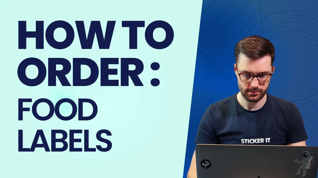 Custom food labels, waterproof and food-safe