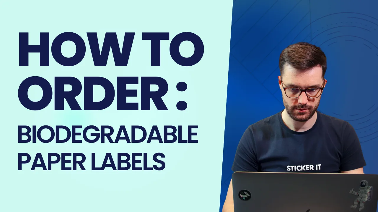 Biodegradable paper labels for eco packaging
