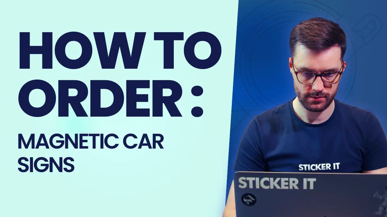 Custom magnetic car signs for vehicles and business branding