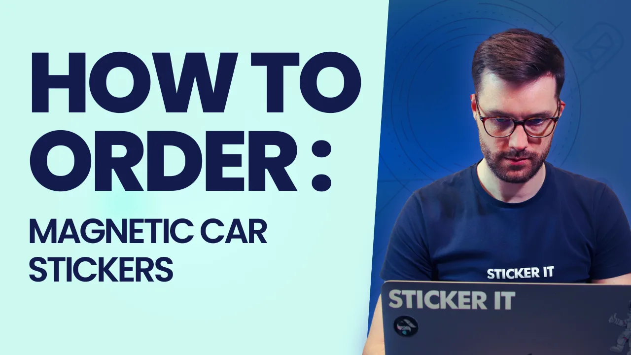 Custom magnetic car stickers, removable and reusable