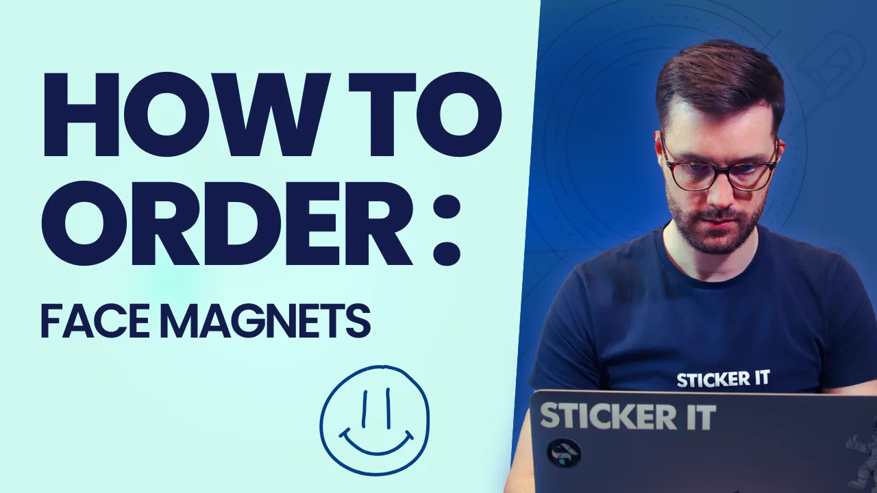 Custom face magnets printed from your own photo