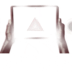 Animierte Grafik mit Halbtonpunktmuster, die einen Fakt zeigt: "76% schauen sich Erklärvideos zu einem Produkt an."