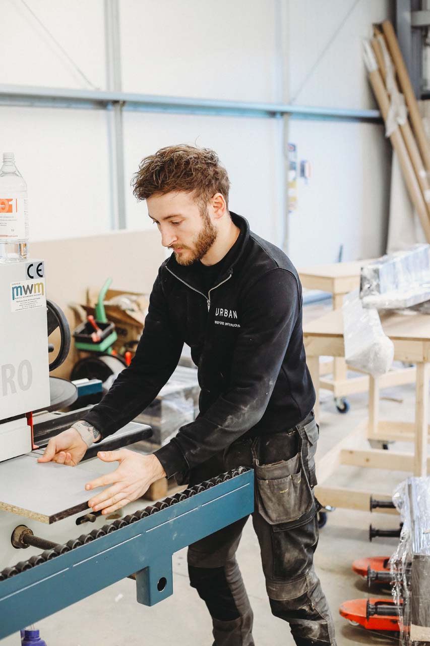 The Urban bench joiners working in their Lincolnshire workshop 79