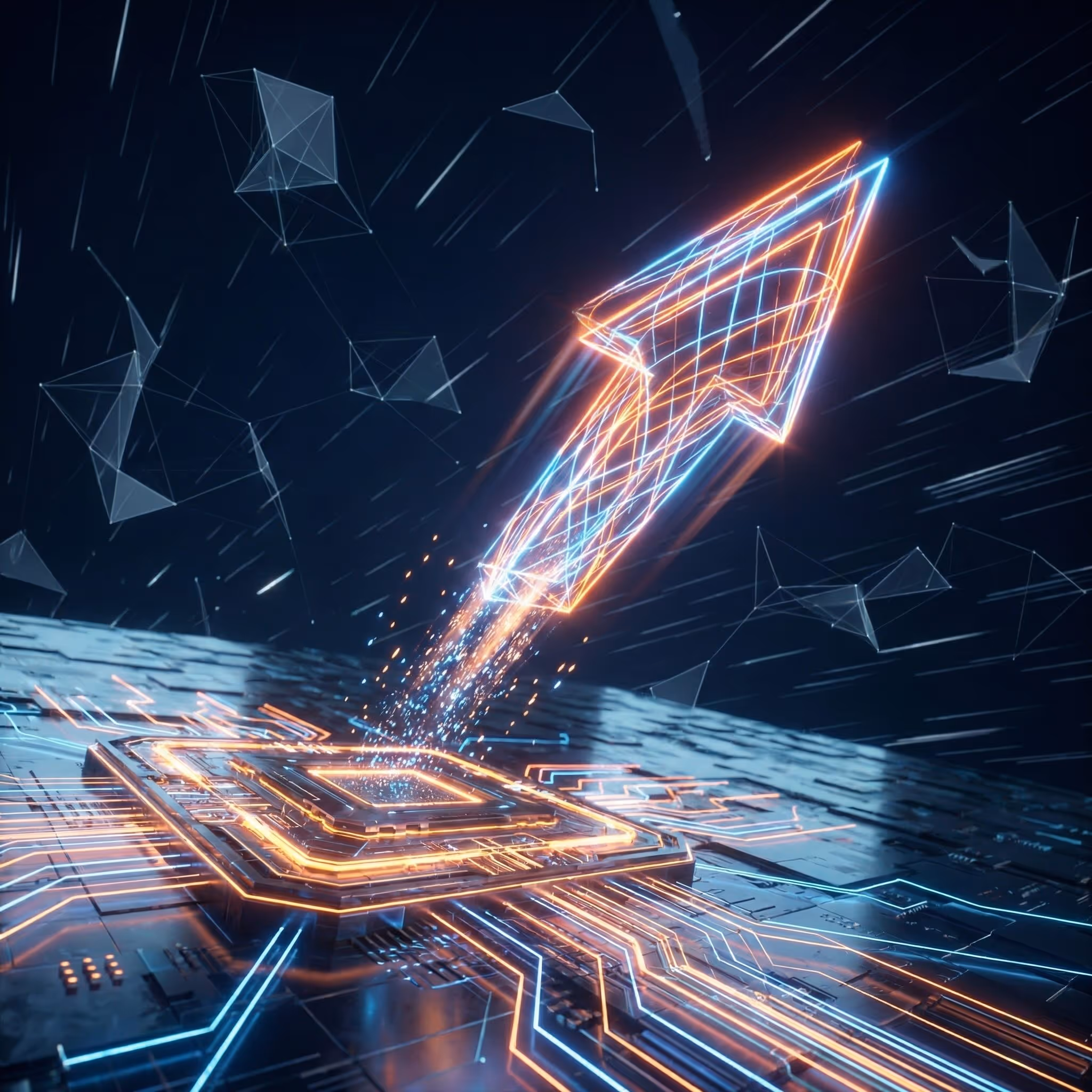 Visualisierung eines Kampagnen-Launchs als Raketenstart.