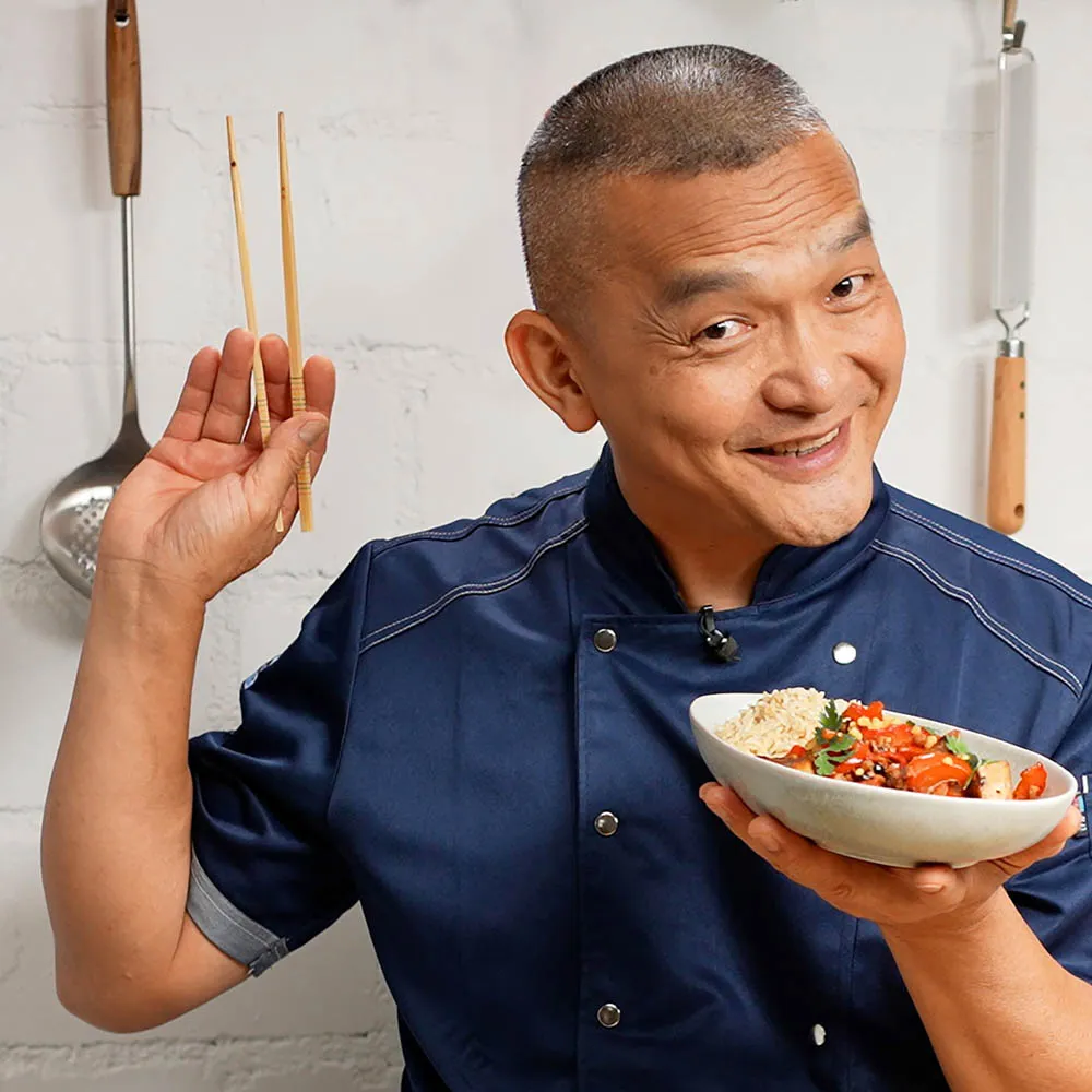 Tofu mit fermentierten schwarzen Bohnen