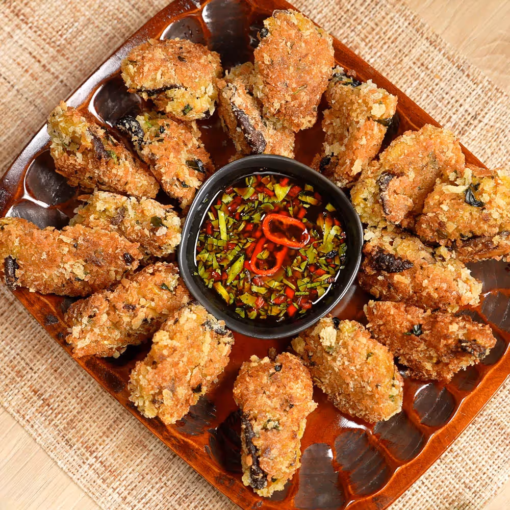 Klebreis-Pfannkuechlein