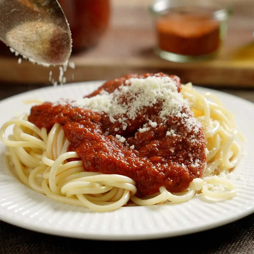 Einfache Tomatensauce auf Vorrat