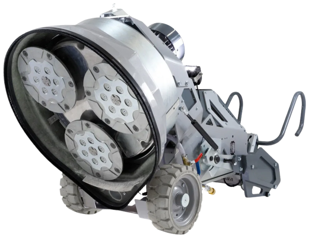 Concrete grinding and polishing machine png