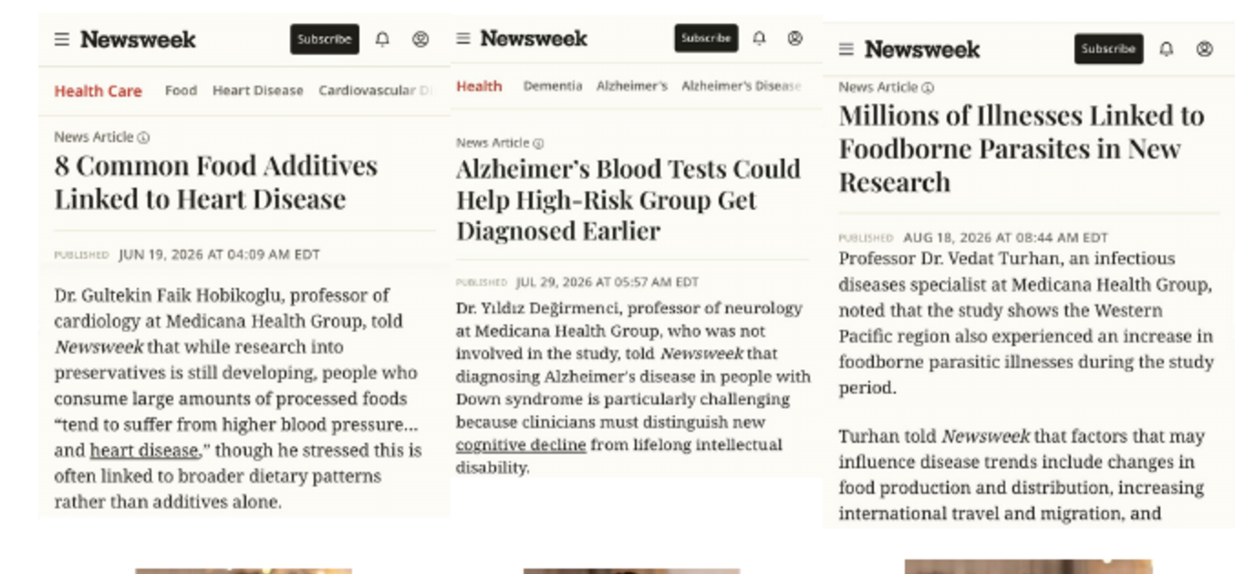 Üç Newsweek yansıması