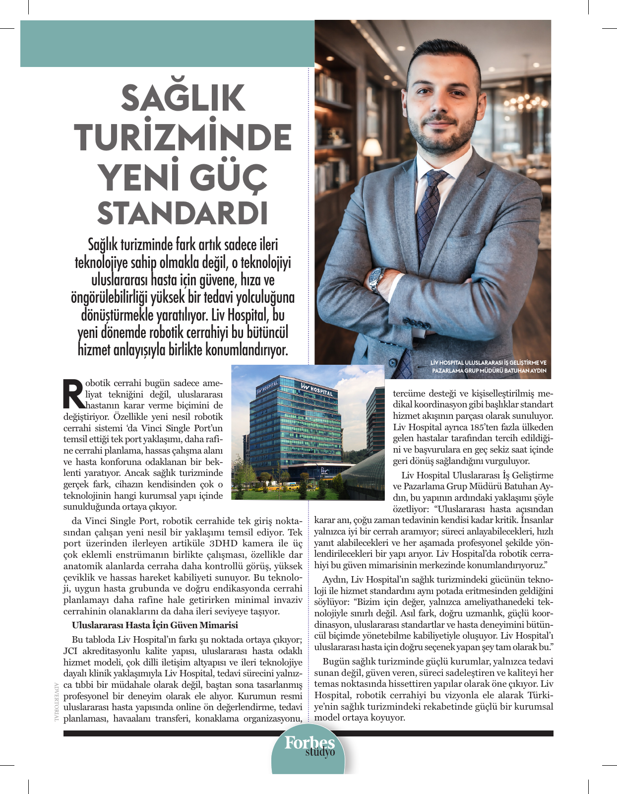 Forbes Türkiye · Liv Hospital — yayın önizlemesi
