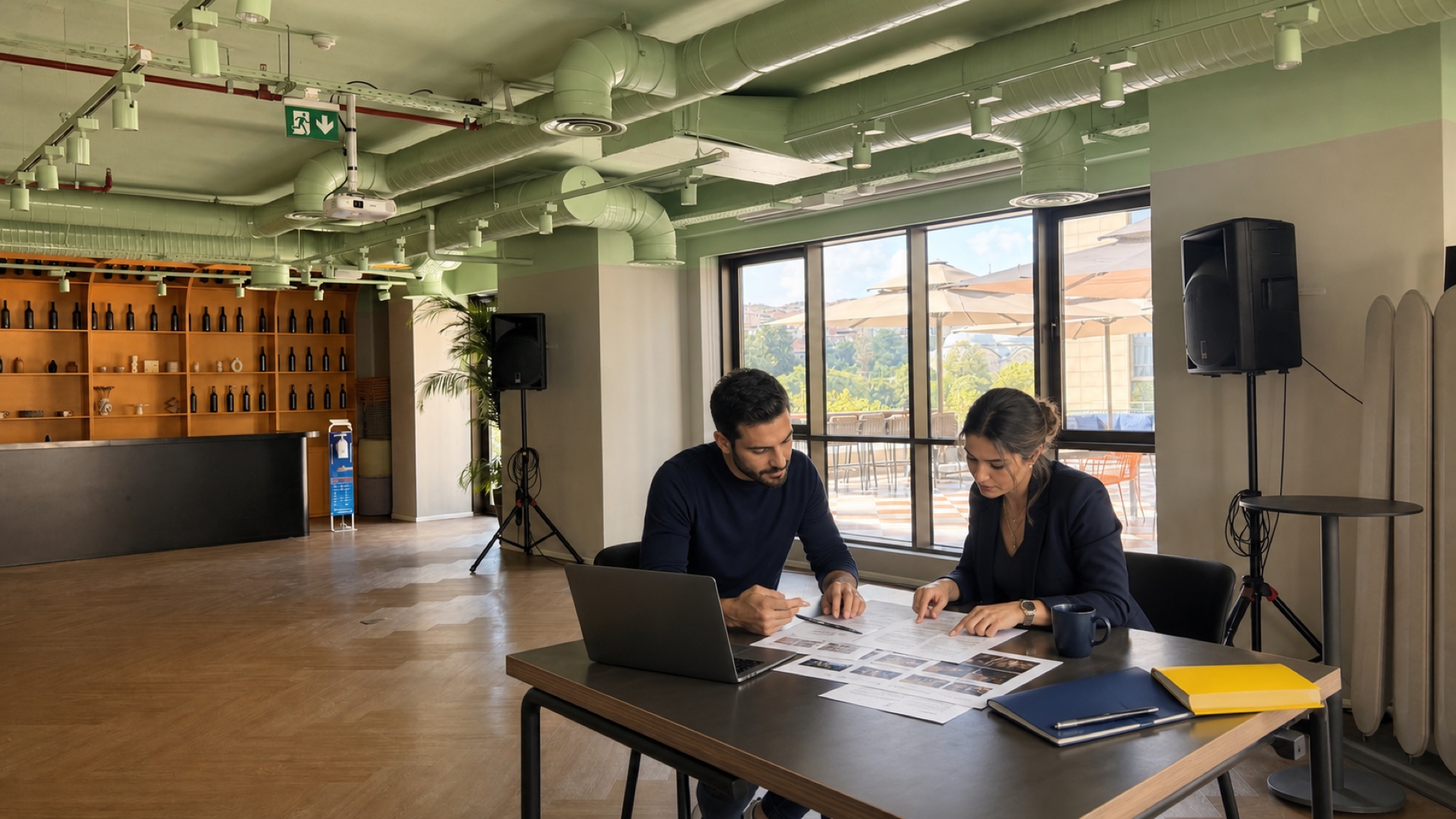FL Communications ofisinde yapay zekâ yanlış bilgi düzeltme planını inceleyen ekip