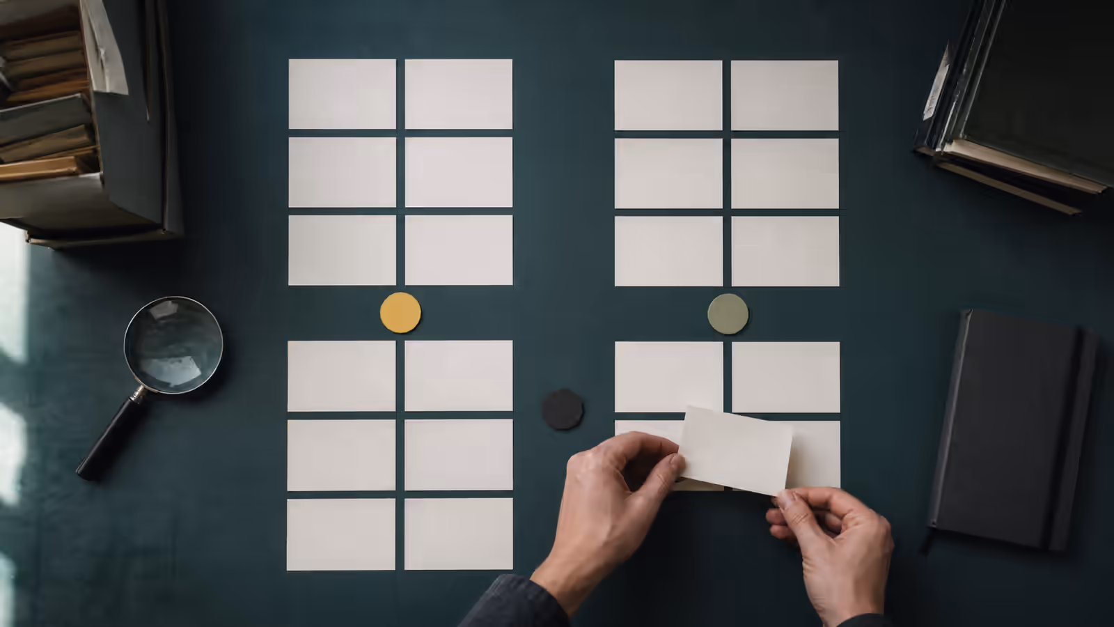 A card layout used to group AI search visibility test prompts