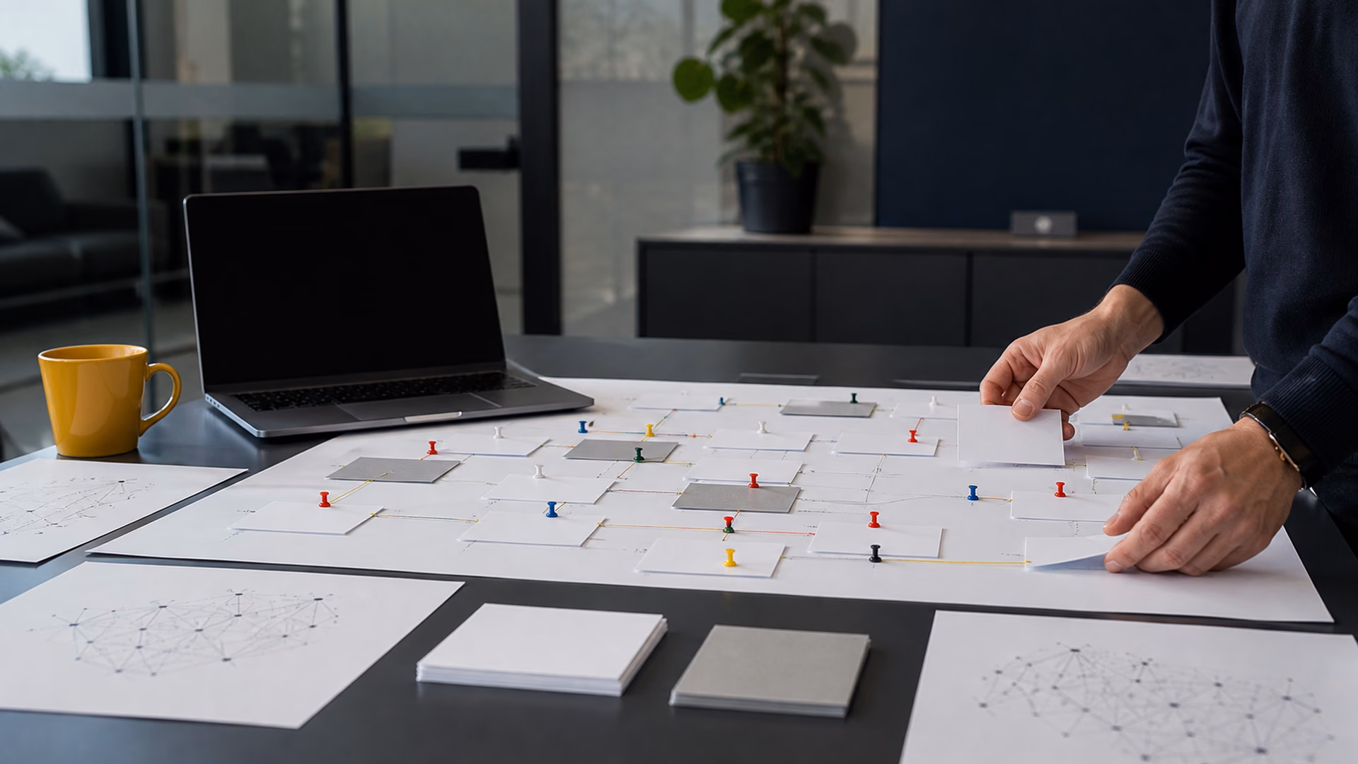 AI Mode query fan-out için kaynak kartlarını kümeler halinde düzenleyen strateji masası