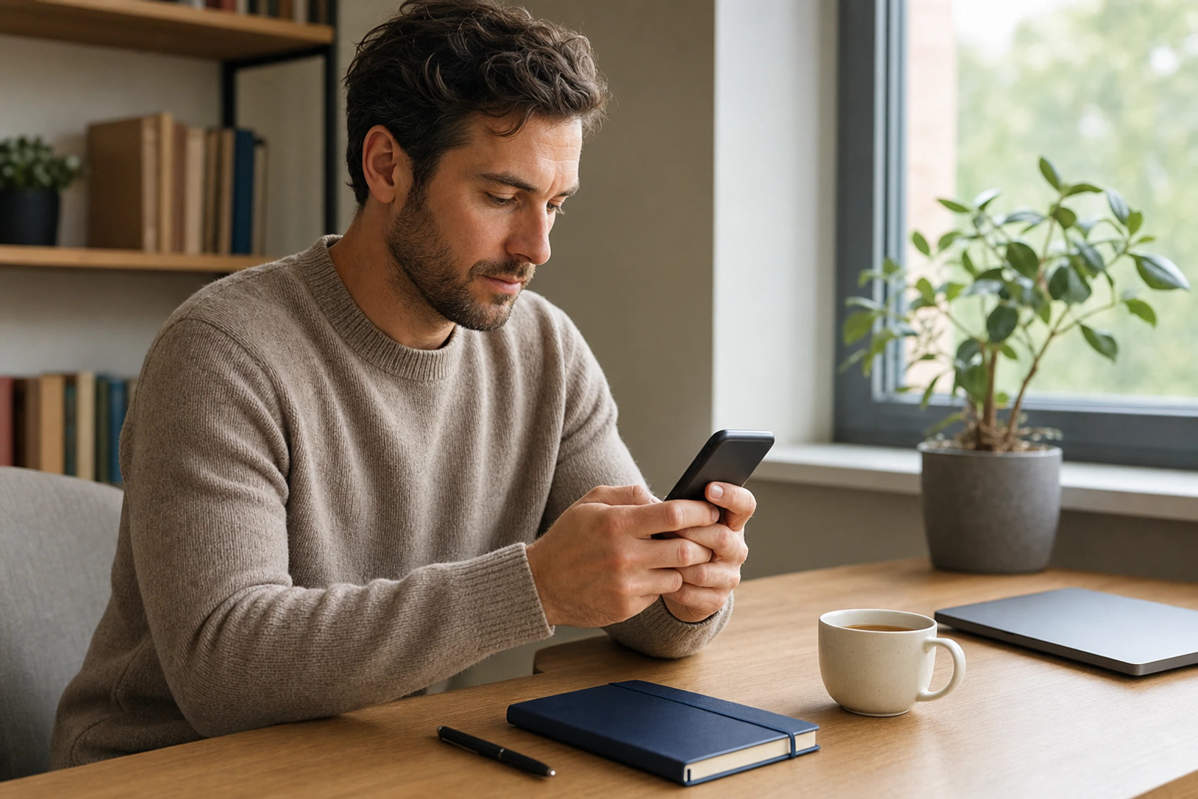 A person writes a thoughtful follow-up after an awkward social moment
