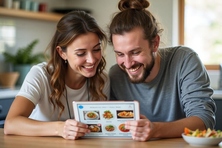 Support coordinator helping with NDIS meal preparation and delivery order.