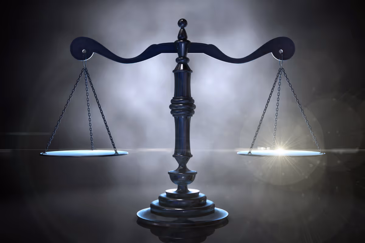 The scales of justice image.
