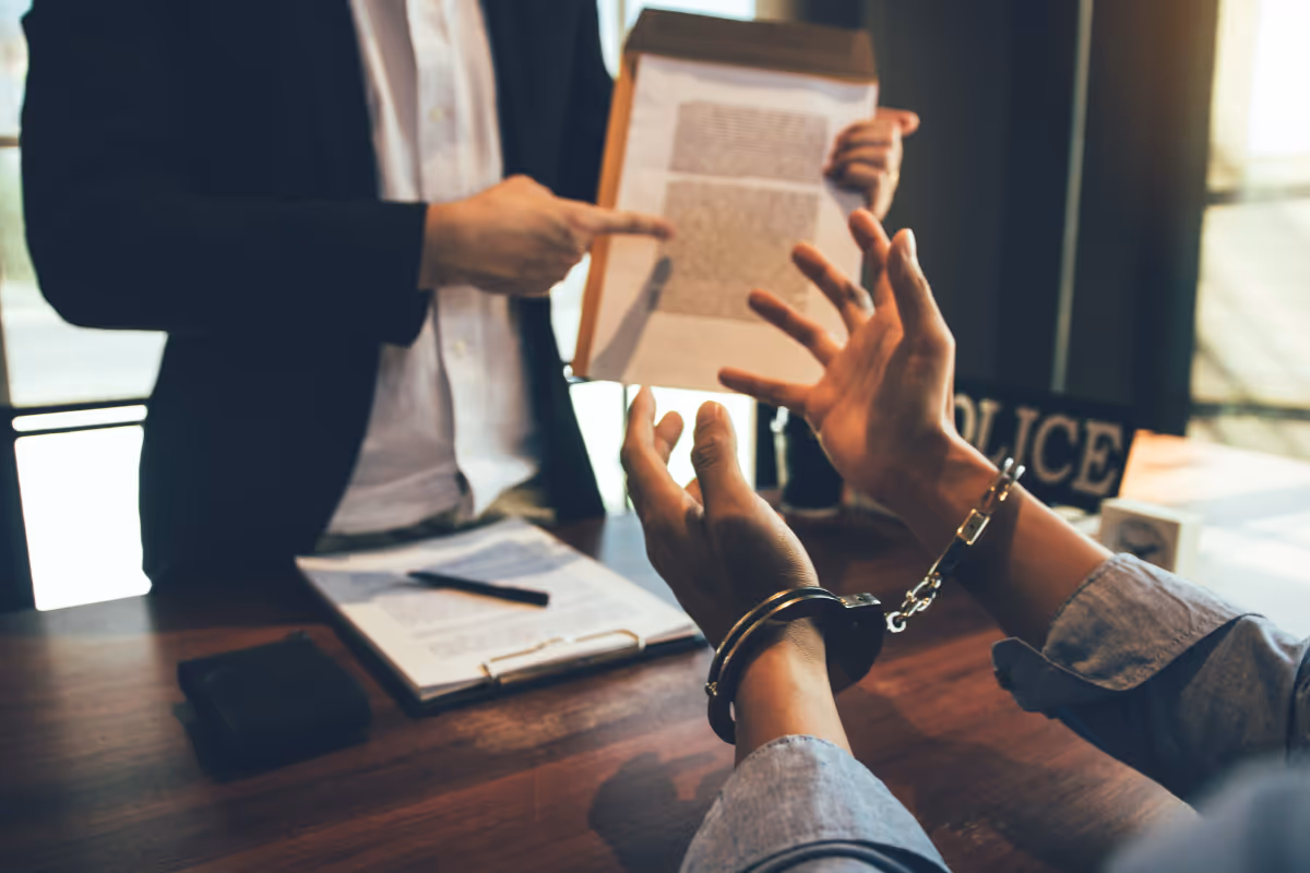 Man getting arrested