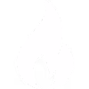 a white flame icon