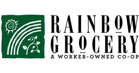 Rainbow Grocery logo, Inclusive Ally level sponsor supporting Threads of Hope event
